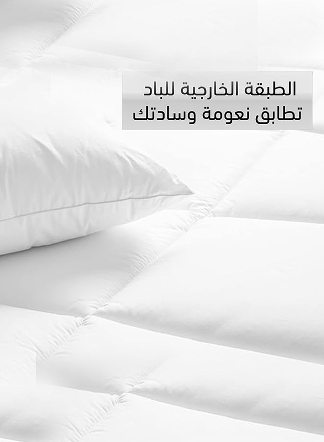 صوفة ديباج لباد من القطن 14 سم بحشوة من المايكروفايبر - Image 2