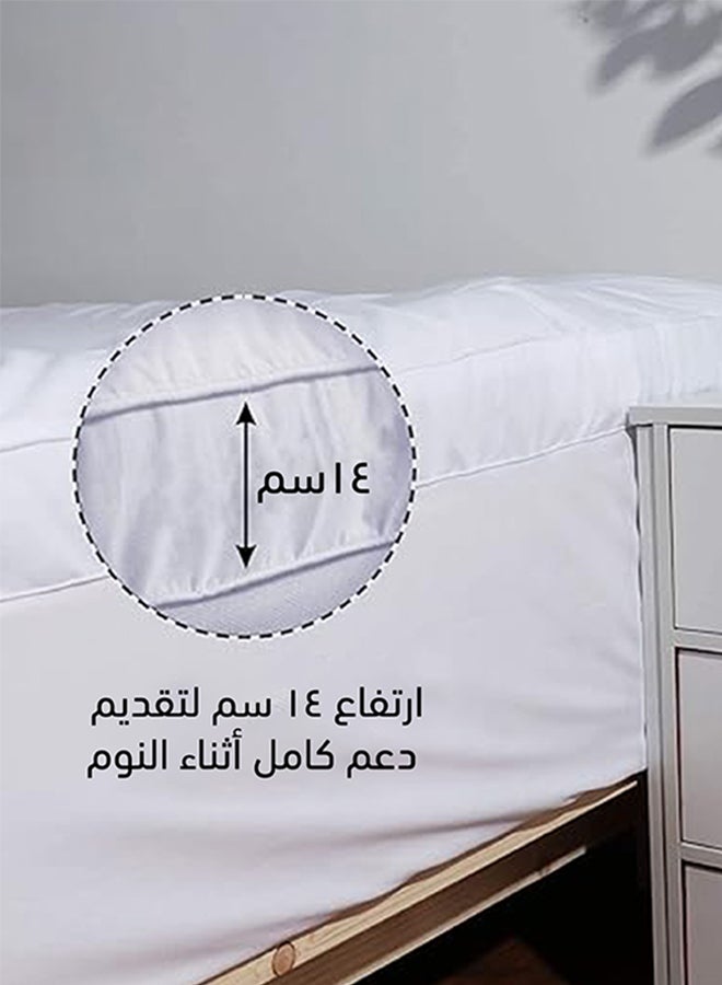 صوفة ديباج لباد من القطن 14 سم بحشوة من المايكروفايبر - Image 5