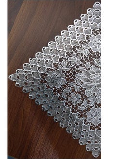Generic 24-Piece Plastic Doilies Paper Silver 20cm  - Image 2