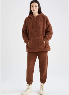 DeFacto Oversize Long Sleeve Sweatshirt With Kangaroo Pockets  - Image 2