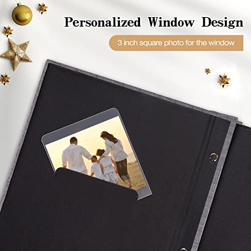 potricher Small Photo Album 4x6 300 Photos Linen Cover Picture Photo Book for Family Wedding Anniversary Baby Vacation (Blue,300 Pockets) - Image 5