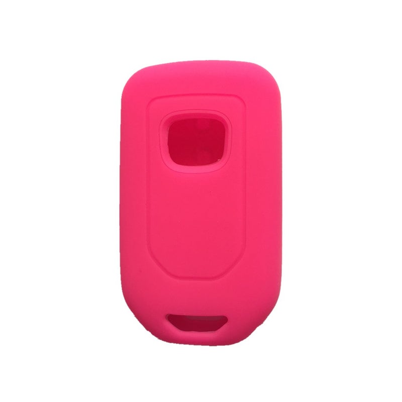 Generic Ezzy Auto Hot Pink Silicone Key Cover Case Holder Chain Bag Key Fob Case Cover fit for 2015 2016 2017 Honda Civic Accord Pilot CR-V  - Image 2