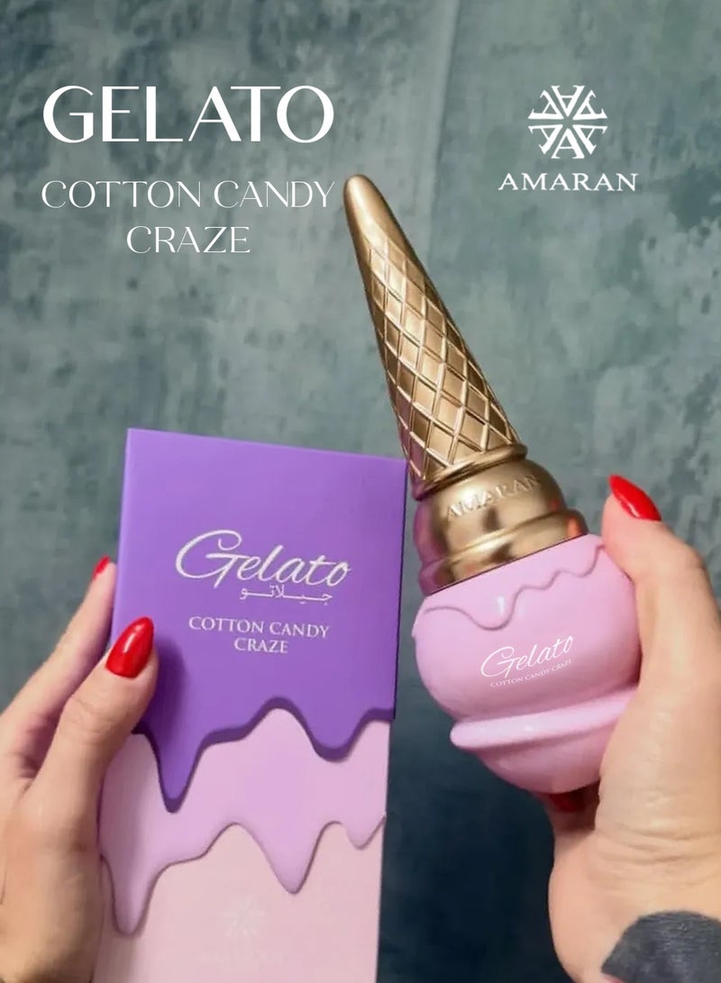AMARAN Gelato Cotton Candy Craze by Amaran EDP 100ml | Long-Lasting Floral Fruity Gourmand Unisex Perfume - Image 3