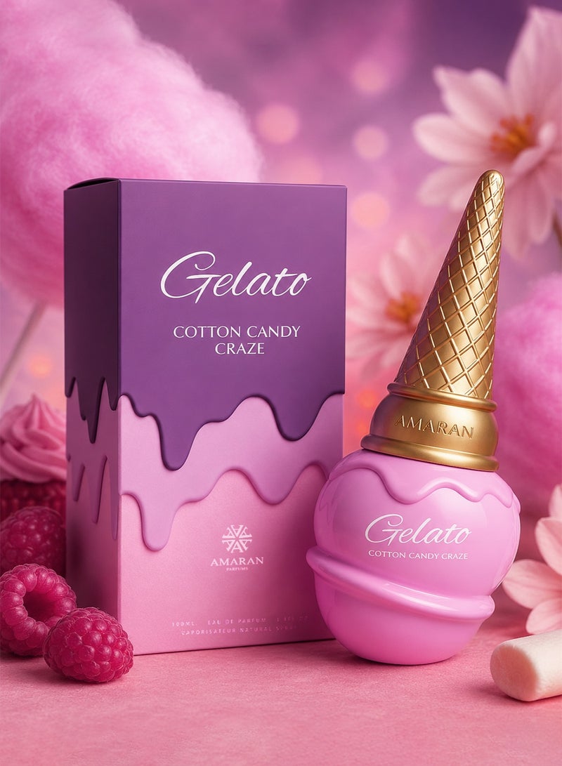 AMARAN Gelato Cotton Candy Craze by Amaran EDP 100ml | Long-Lasting Floral Fruity Gourmand Unisex Perfume - Image 2
