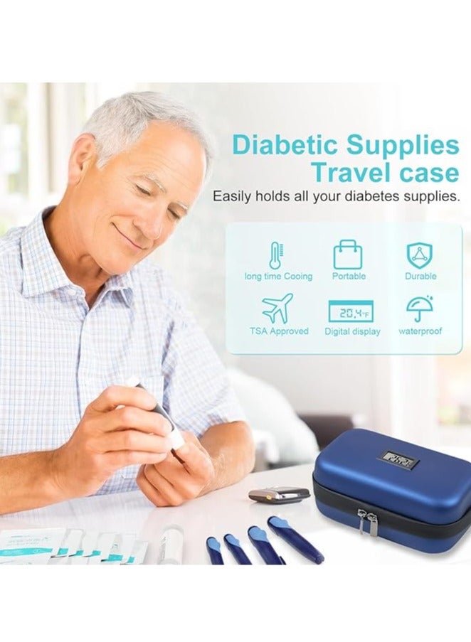 general 24 Hour Insulin Cooler, Travel Case, Medication Diabetes Cooler, Travel with Thermometer, Temperature Display, Refrigerated Medicine, Tissue Bag, with 2 Ice Packs - Image 4