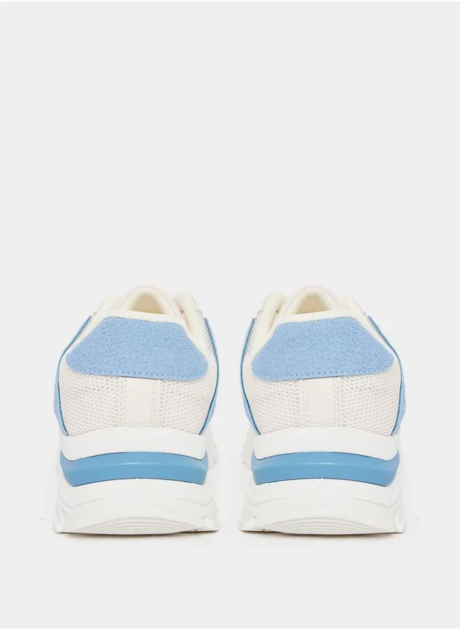 Styli Textured Chunky Sole Sneakers