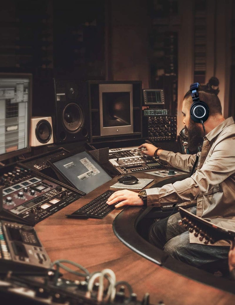 سمايز كابل ATH-M50x، سلك AUX ملفوف بديل لسماعات Audio-Technica ATH-M40x وATH-M70x مع محول 1/4 بوصة، من 4 أقدام إلى 10 أقدام - Image 5