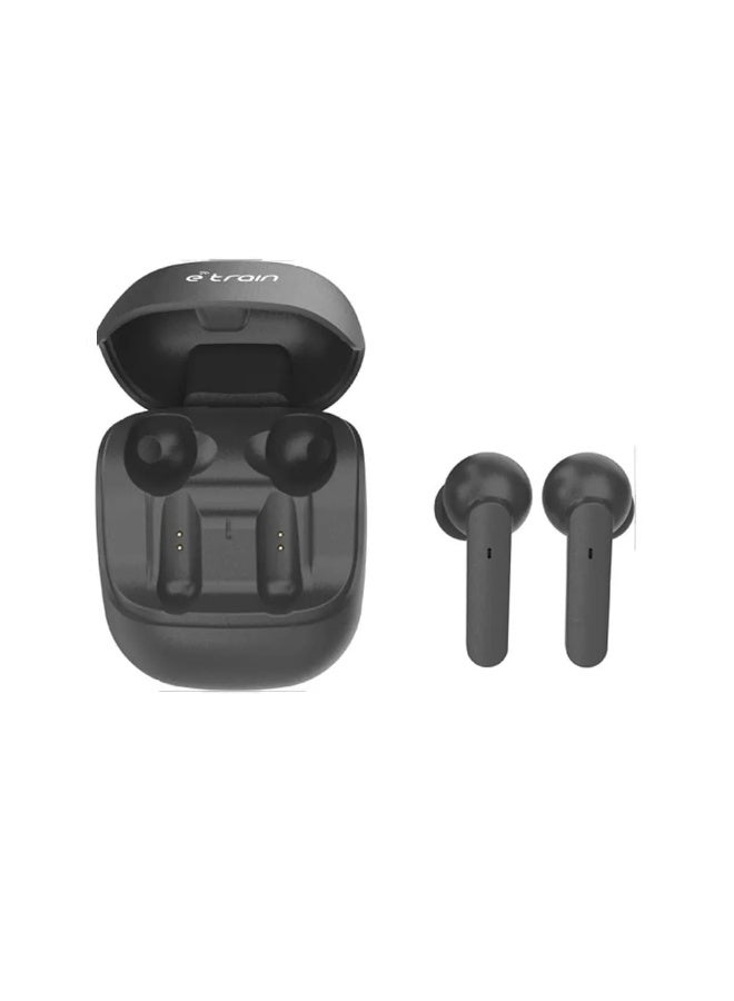 Etrain (HP611) VIBES Wireless Earbuds With Charging Case – Black - Image 2
