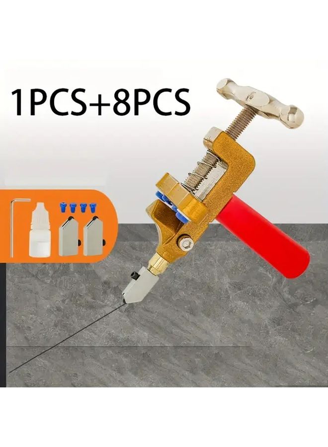 Multi Functional Glass Tile Cutter Set Manual Handheld Tool With Lubricating Oil 1 Set - Image 2
