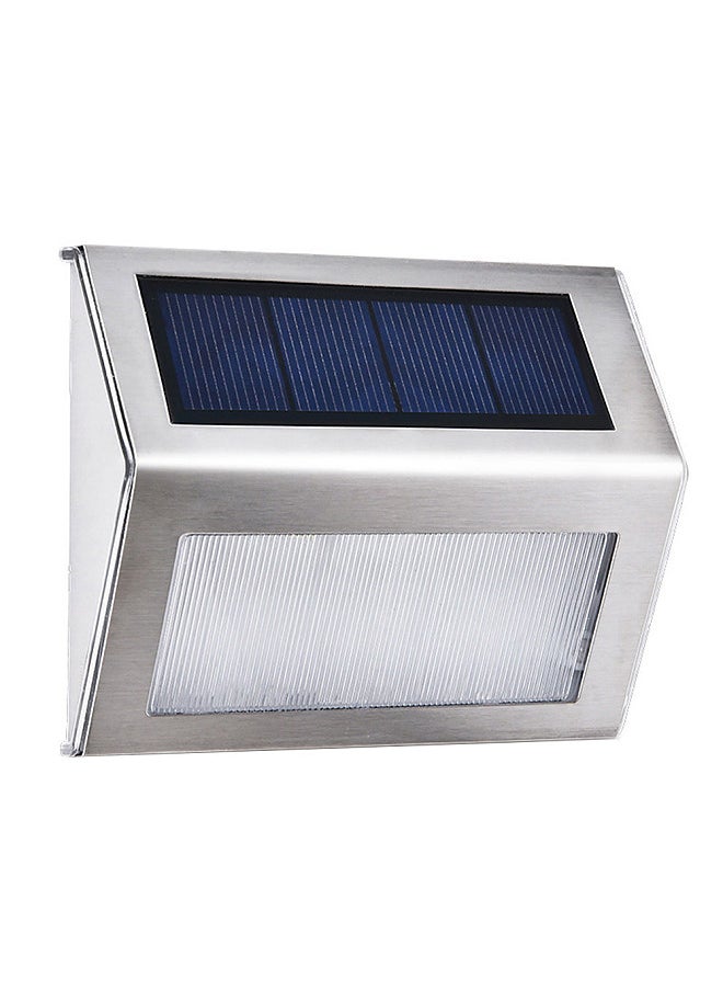 Generic - 3L-ED Stainless Steel Solar Garden Light for Outdoor Stairs Paths Patio L-ED Solar Street Light (Warm white) - Image 1