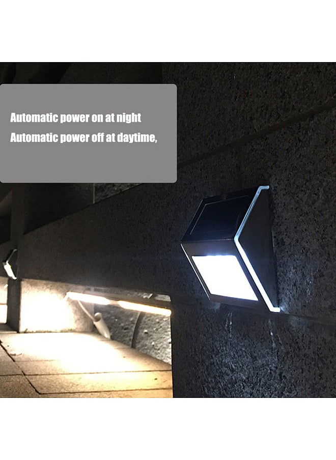 Generic - 3L-ED Stainless Steel Solar Garden Light for Outdoor Stairs Paths Patio L-ED Solar Street Light (Warm white) - Image 1