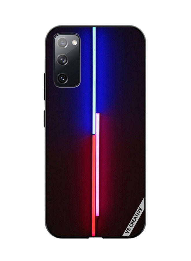 VR CREATIVE غطاء حماية لهاتف سامسونج جالاكسي S20 FE 5G بتصميم أضواء متعددة الألوان - Image 1