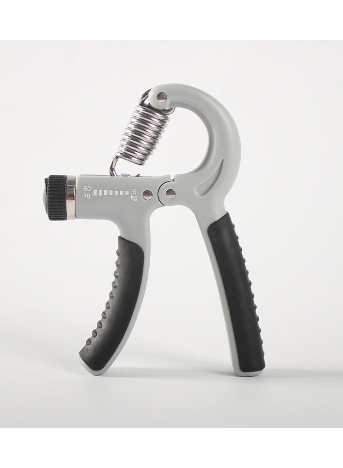 Generic 5-60Kg Adjustable Hand Grip Strengthener Exerciser, Black/Grey  - Image 1