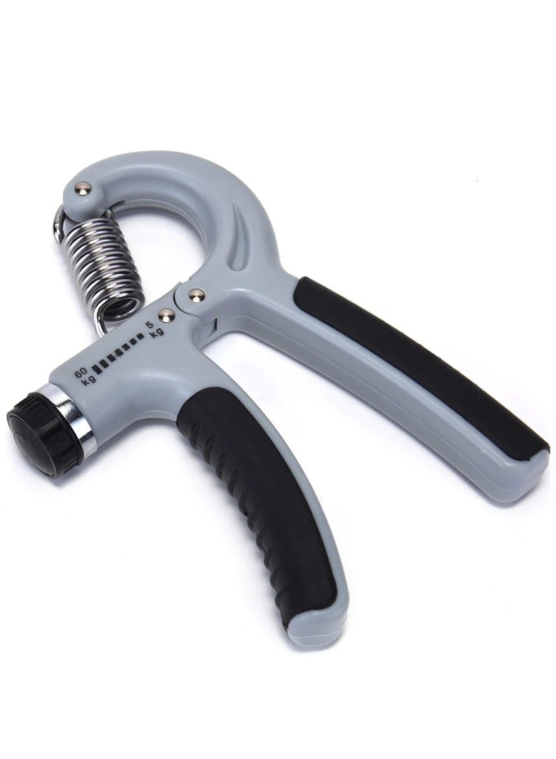 Generic 5-60Kg Adjustable Hand Grip Strengthener Exerciser, Black/Grey  - Image 2