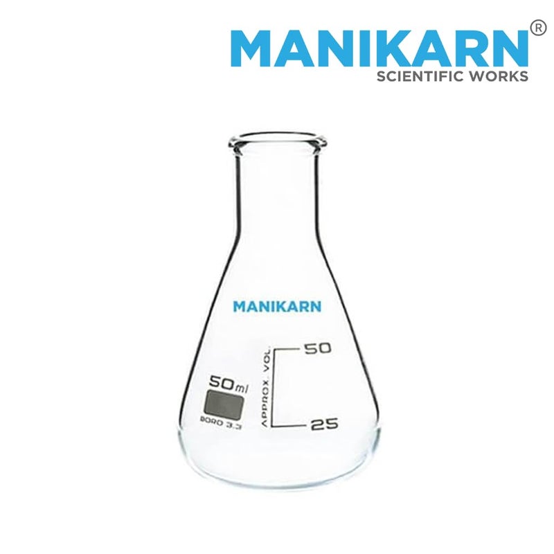 MANIKARN MANIKARN Borosilicate glass Conical flask 50 ml Set of 6pc - Image 2