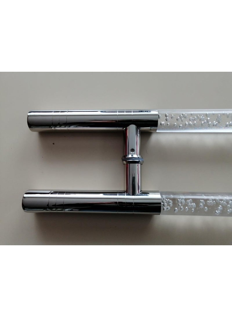 Kent Aksesuar Kahe KH-105 Stainless Plexi Glass Door Handle 30*60  - Image 1