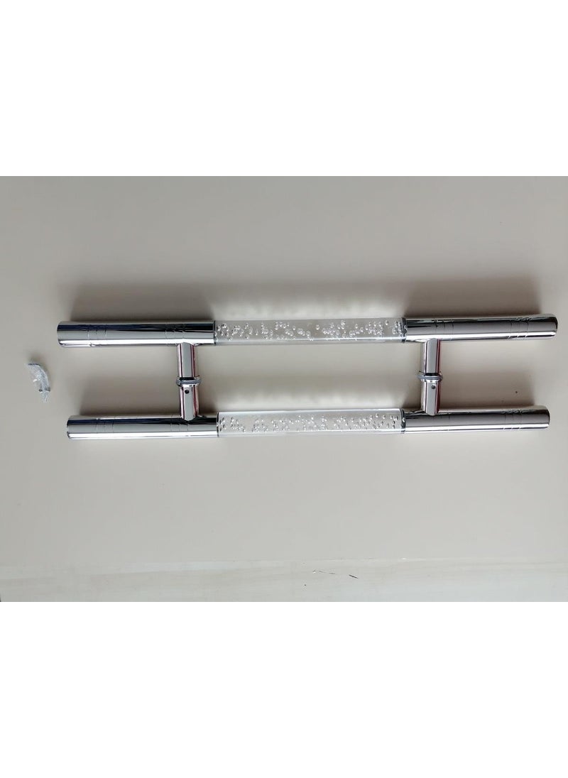 Kent Aksesuar Kahe KH-105 Stainless Plexi Glass Door Handle 30*60  - Image 2