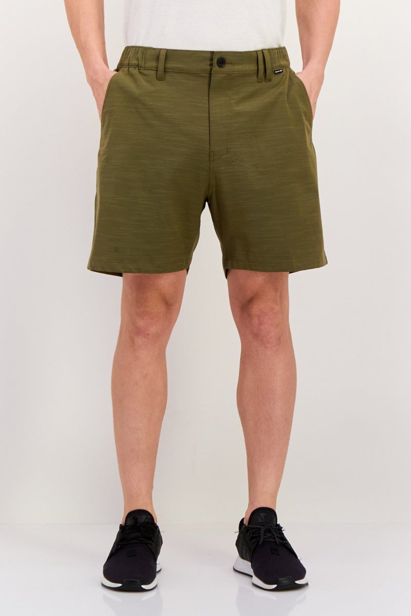 Hurley Men Sportswear Fit 7 Inseam Outdoor Shorts, Dark Khaki  - Image 1