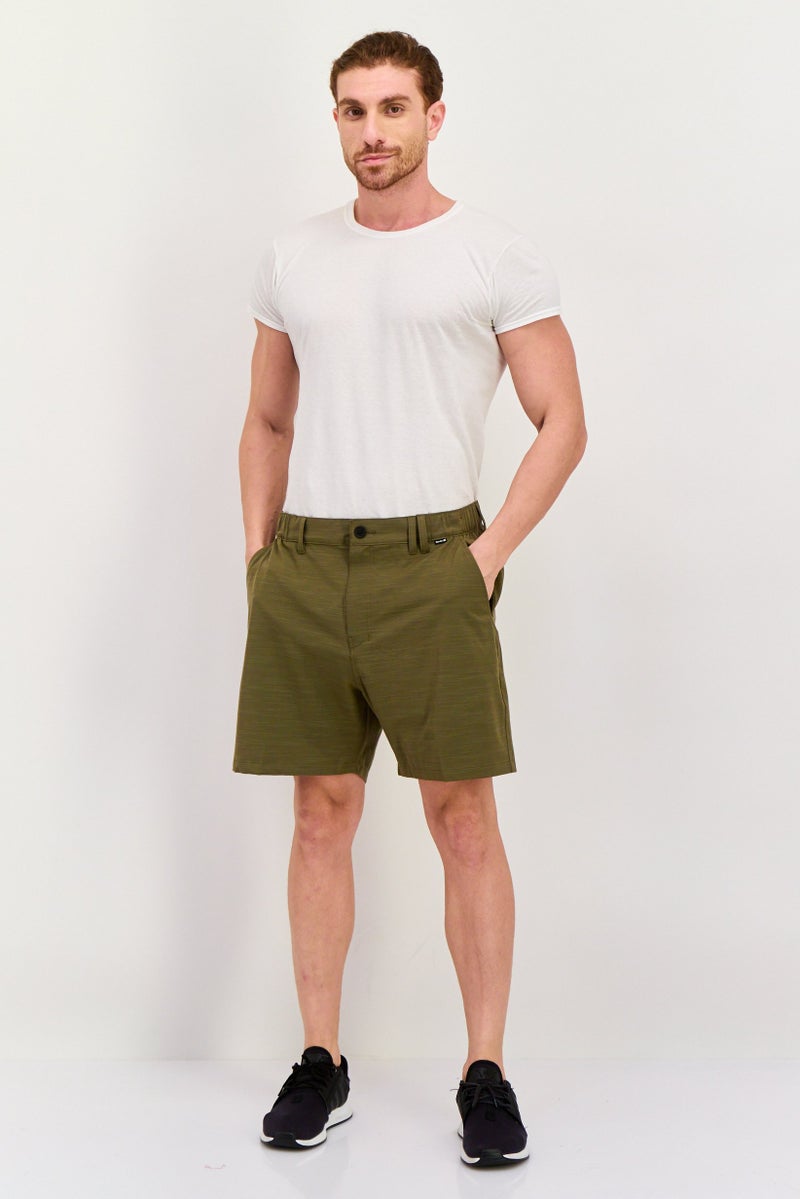 Hurley Men Sportswear Fit 7 Inseam Outdoor Shorts, Dark Khaki  - Image 4