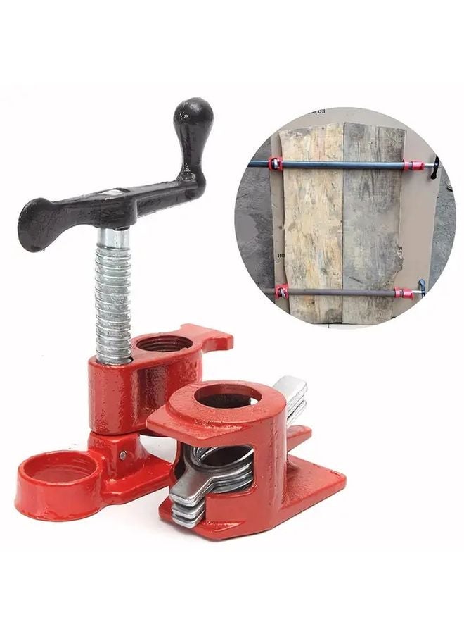 2 Pcs 1 2 Inch Cast Iron Wood Gluing Pipe Clamp Clip Set Woodworking Carpenter Tool - Image 5
