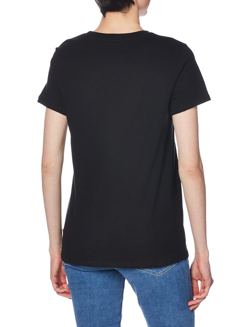 Levi's Women's Perfect Tee-Shirt, Core Housemark Black, Medium - Image 2