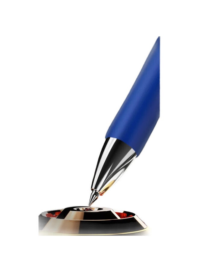 Deli S01 Gel Pen, 0.5Mm Bullet Tip, Classic Office Retractable Pen, Ink Blue, 12 Pens/Box - Image 3