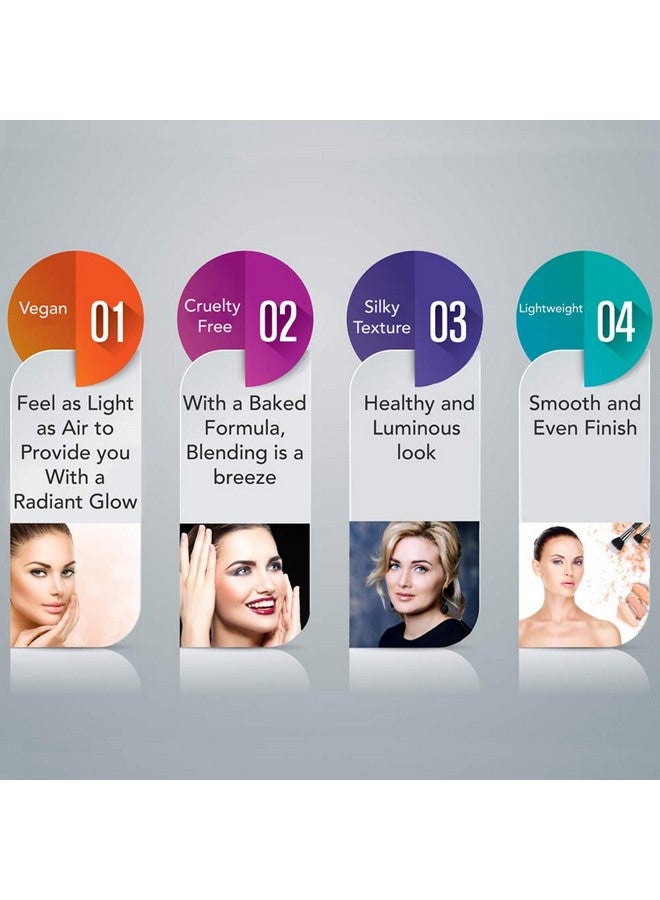 Ageless Derma Mineral Creamy Baked Eyeshadow Duovegan Eye Shadow (Matte Brownmatte Nude) - Image 3