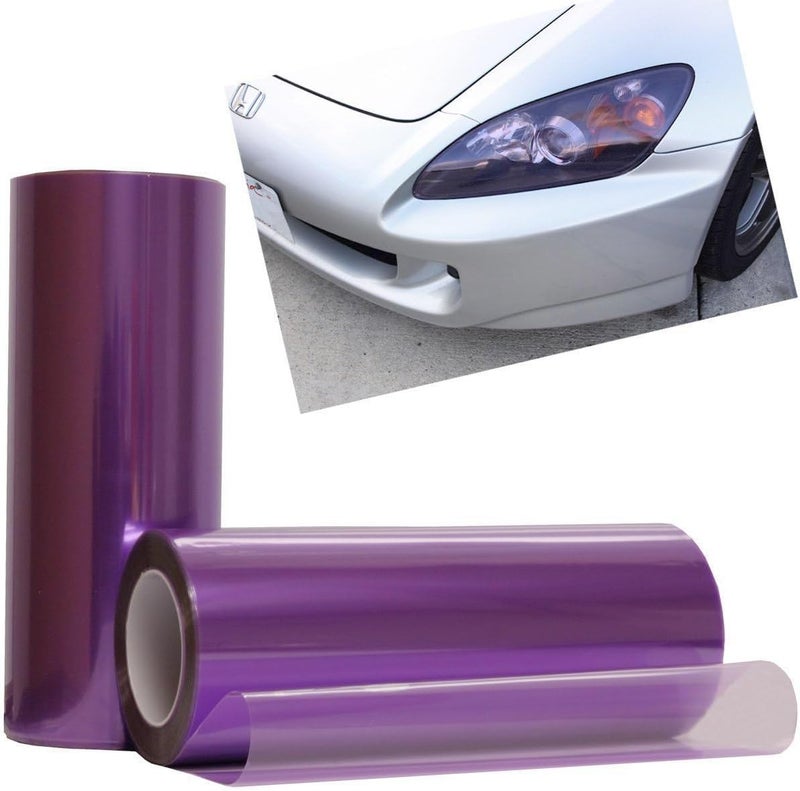 F & B LED LIGHTS 12 by 48 Inches Self Adhesive Headlight, Tail Lights, Fog Lights Tint Vinyl Film (12 X 48, Rose Pink) - Image 2
