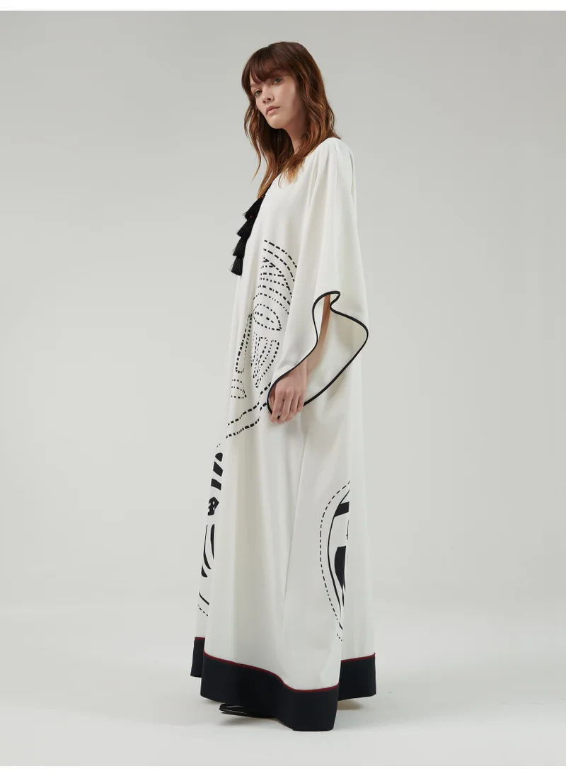 leem Vizard Printed Kaftan