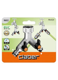 Claber Adjustable Two Way Tap Connector  - Image 2