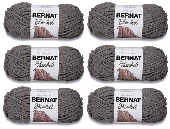 BLANKET YARN 6 PACK DARK GREY