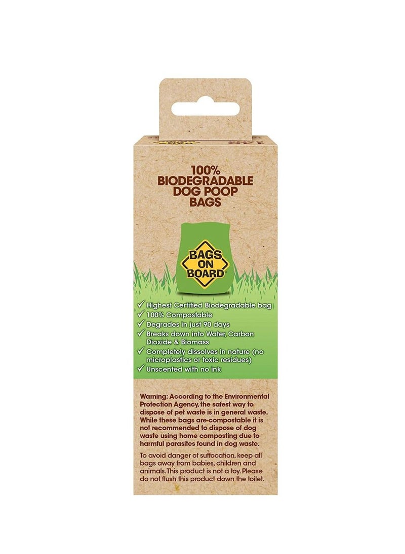 BAGS ON BOARD 100% Biodegradable Dog Bags (140 Bags) Multicolor  - Image 2