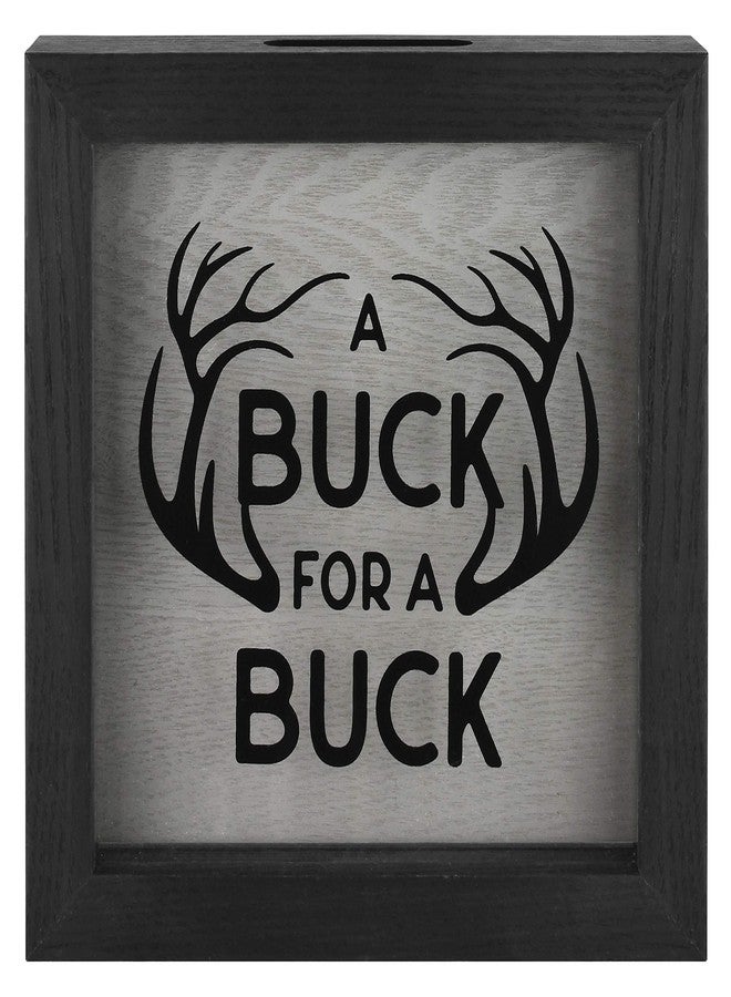 MCS Buck Fund Bank Shadowbox, Black Woodgrain (68982) - Image 1