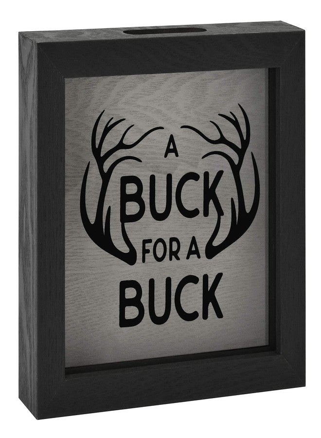 MCS Buck Fund Bank Shadowbox, Black Woodgrain (68982) - Image 3