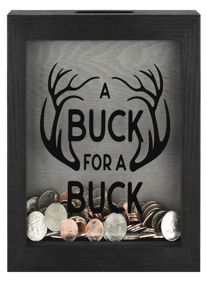 MCS Buck Fund Bank Shadowbox, Black Woodgrain (68982) - Image 2