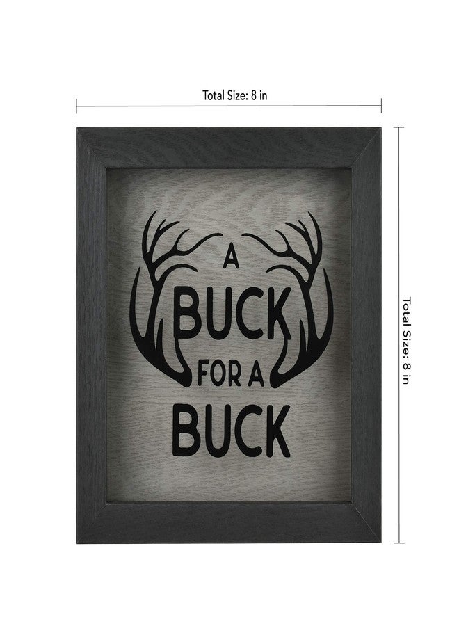 MCS Buck Fund Bank Shadowbox, Black Woodgrain (68982) - Image 4