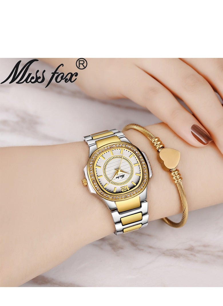 MISS FOX - Women's Fashion Diamond Inlaid Watch - Image 1