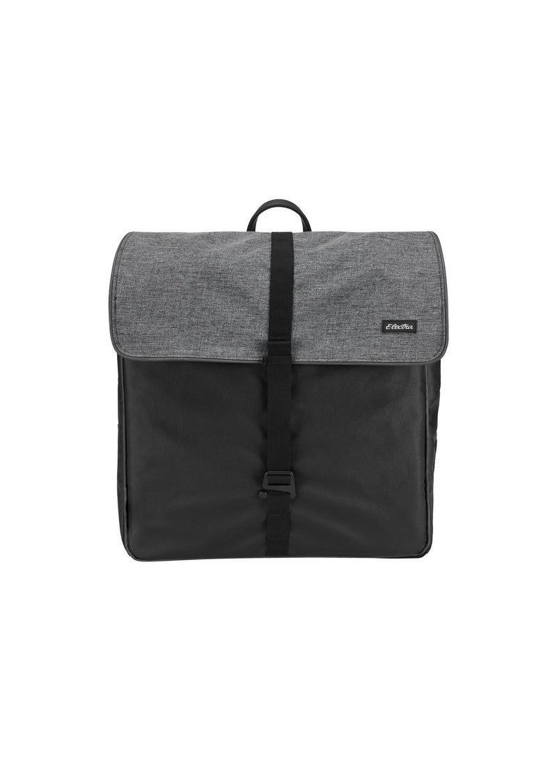 Electra Bicycle Company Heather Charcoal 21L Water-Resistant Bicycle Pannier Bag with Padded Laptop Pocket - Image 4