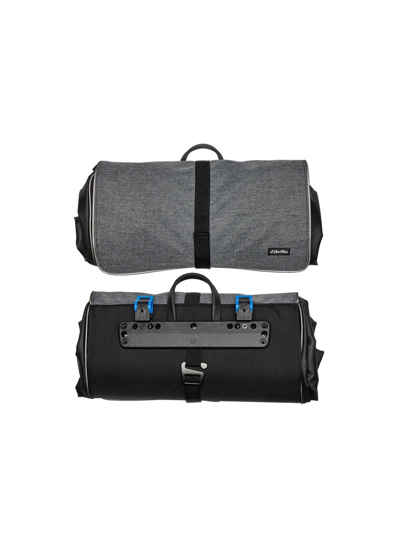 Electra Bicycle Company Heather Charcoal 21L Water-Resistant Bicycle Pannier Bag with Padded Laptop Pocket - Image 2