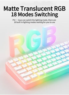 onikuma 84 Keys RGB Red Key Gaming Keyboard 75% Mini Wired Waterproof 16M RGB Color Mechanical Keyboard For Gamers  - Image 4