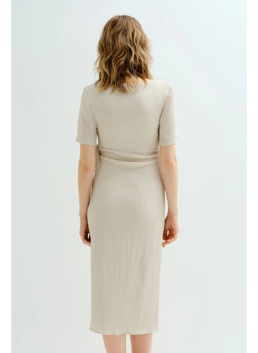 اتش اند ام Mama Crinkled Wrap Dress