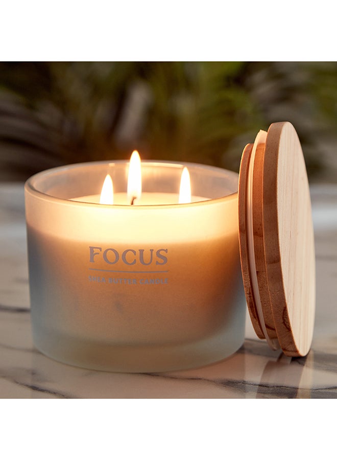 Home Box Nourish Focus Jar Candle with Wooden Lid 292 g  - Image 2