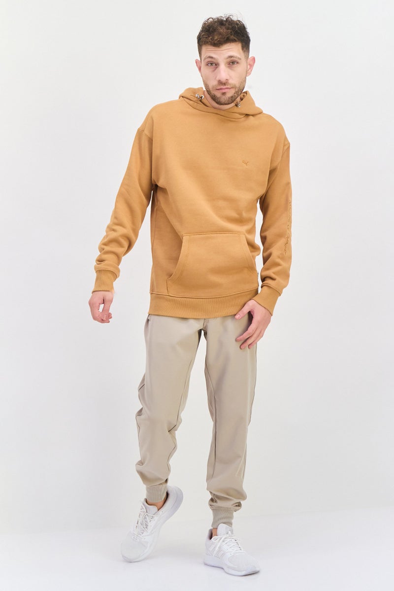 PUMA Puma x Select Men Sportswear Fit Embroidered Logo Outdoor Hoodies, Brown  - Image 4