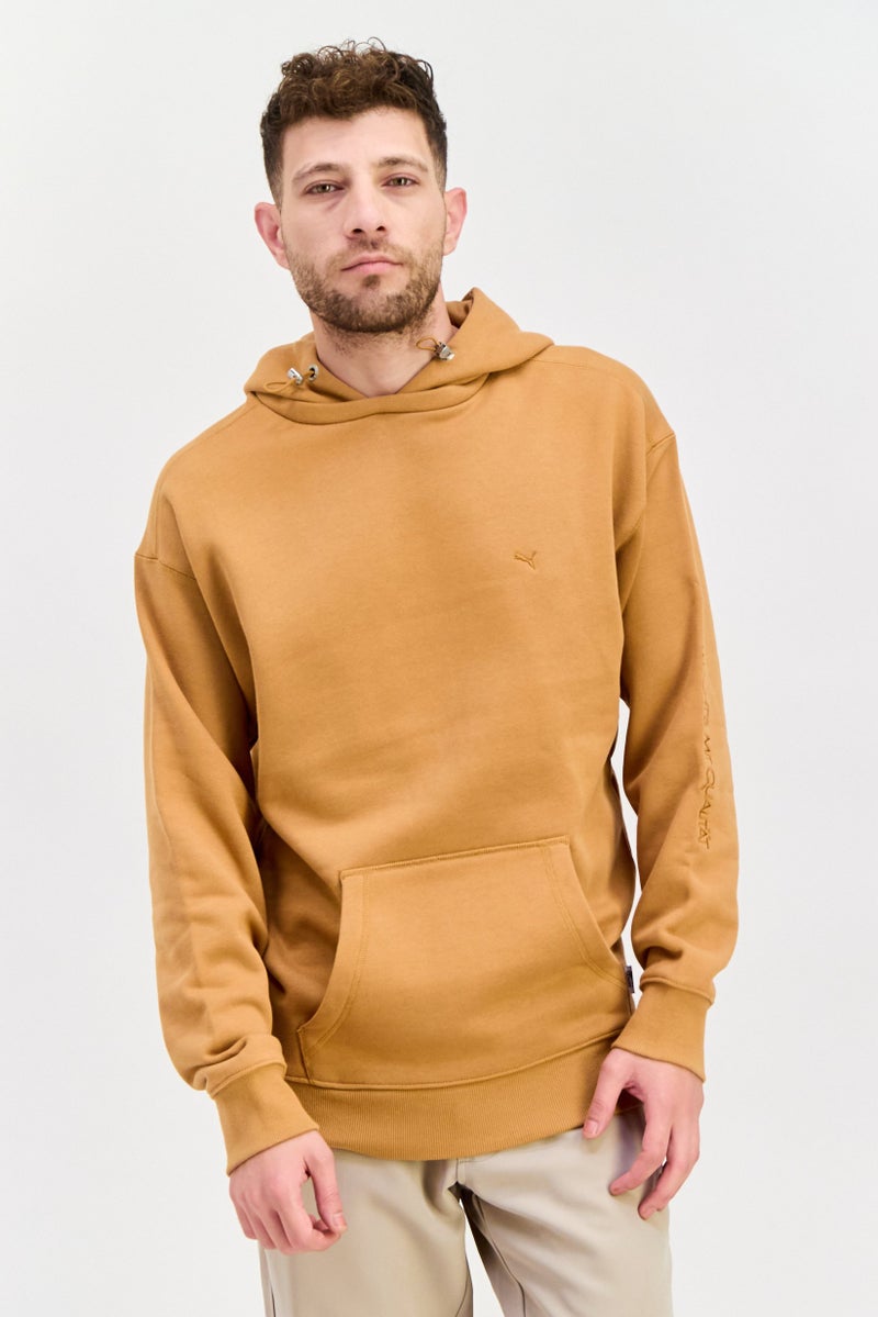 PUMA Puma x Select Men Sportswear Fit Embroidered Logo Outdoor Hoodies, Brown  - Image 1