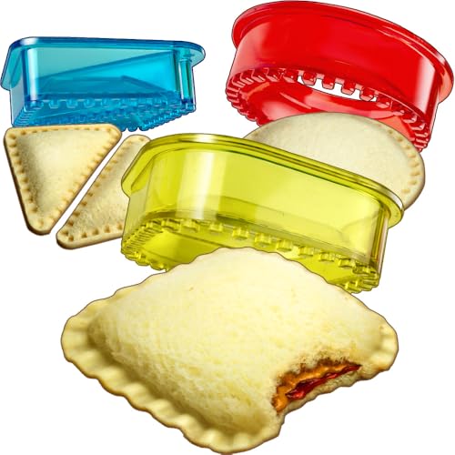 Savoychef Sandwich Cutter and Sealer - Crustless Sandwich Maker - Cut and Seal - Lunch Box and Bento Box - Boys, Girls, Kids Lunch - Sandwich Cutters for Kids - Triangle, Circle, Square - Image 1