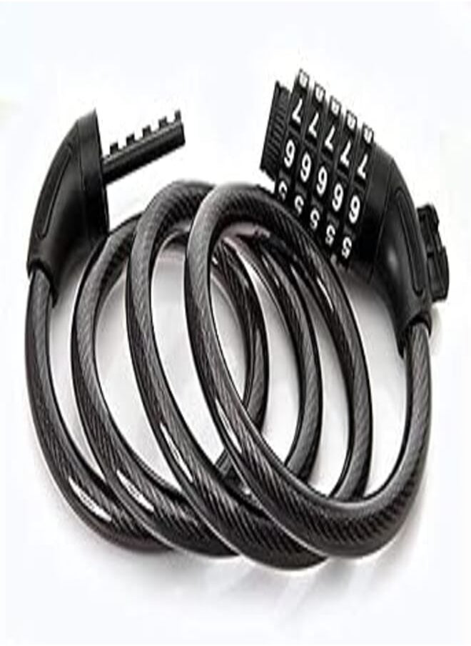 Tyson - TYSON bicycle lock code lock anti-theft bicycle mountain bike lock battery electric motorcycle lock steel wire chain lock - Image 1