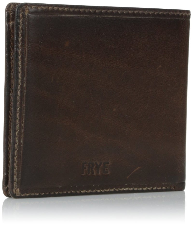 Frye mens Logan Antique Pull Up Billfold Leather wallets, Dark Brown, One Size US - Image 2