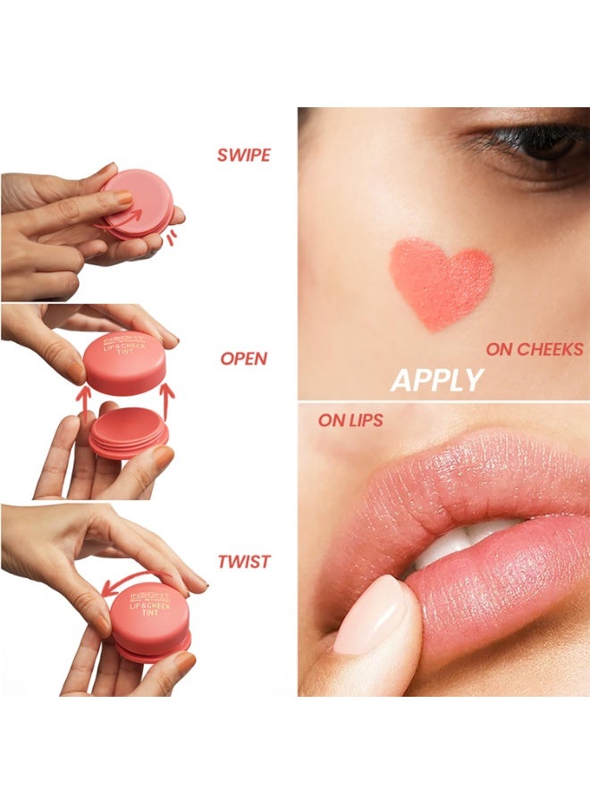 INSIGHT Lip and Cheek Tint- Irish Cream|Matte Finish|Enriched With Vitamin E |Long Wearing|Multipurpose|Lightweight Formula|For All Skin Types -3 g - Image 2