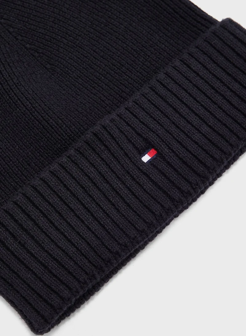 TOMMY HILFIGER Logo Knitted Beanie