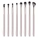 BEAUTYFACTOR 8Pcs Eye Makeup Brush Set Professional Eyeshadow Makeup Brushes Under Eye with Synthetic Nose Contour Brush Angled Eyebrow Brushes for Liquid Powder Blending Contouring Concealer Brows Eye shadows - Image 2